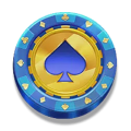 Super X symbol blue spades