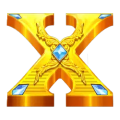 Super X symbol gold X