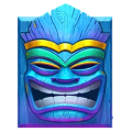 Tropical Tiki symbol blue men