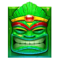 Tropical Tiki symbol green mask