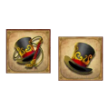 Golden Ticket symbol two black hat