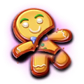 Santa's Great Gift symbol biscuit man