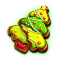 Santa's Great Gift symbol biscuit tree