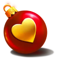 Santa's Great Gift symbol red heart