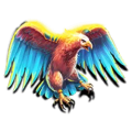 Zeus vs Hades symbol blue eagle