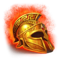 Zeus vs Hades symbol helmet