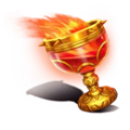 Zeus vs Hades symbol fire cup