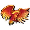 Zeus vs Hades symbol red eagle