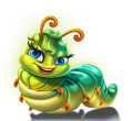3 Buzzing Wilds symbol caterpillar