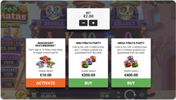 Tres Pinatas Hold & Win -bonuksen osto
