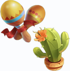 Tres Pinatas Hold & Win -symbolit
