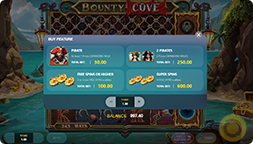 Achat de bonus de Bounty Cove