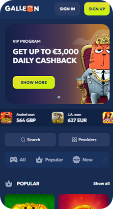 Galleon Casino Mobile