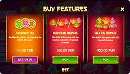 Achat de bonus de 3 Lucky Monkeys