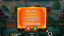 Achat du Quad Bonus dans Chests Of Cai Shen