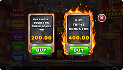 Achat de bonus de Red Hot Chilli Chickens