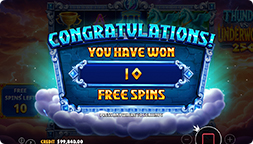 Thunder VS Underworld 250 Free Spins