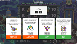 Le Bandit Monsters Unleashed Bonus Buy