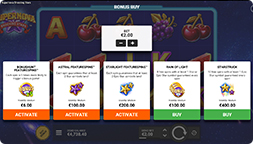 Compra de bonificaciones de Supernova Shooting Stars