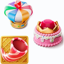 Sweetopia Royale Símbolos