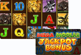 mega moolah slot game screenshot
